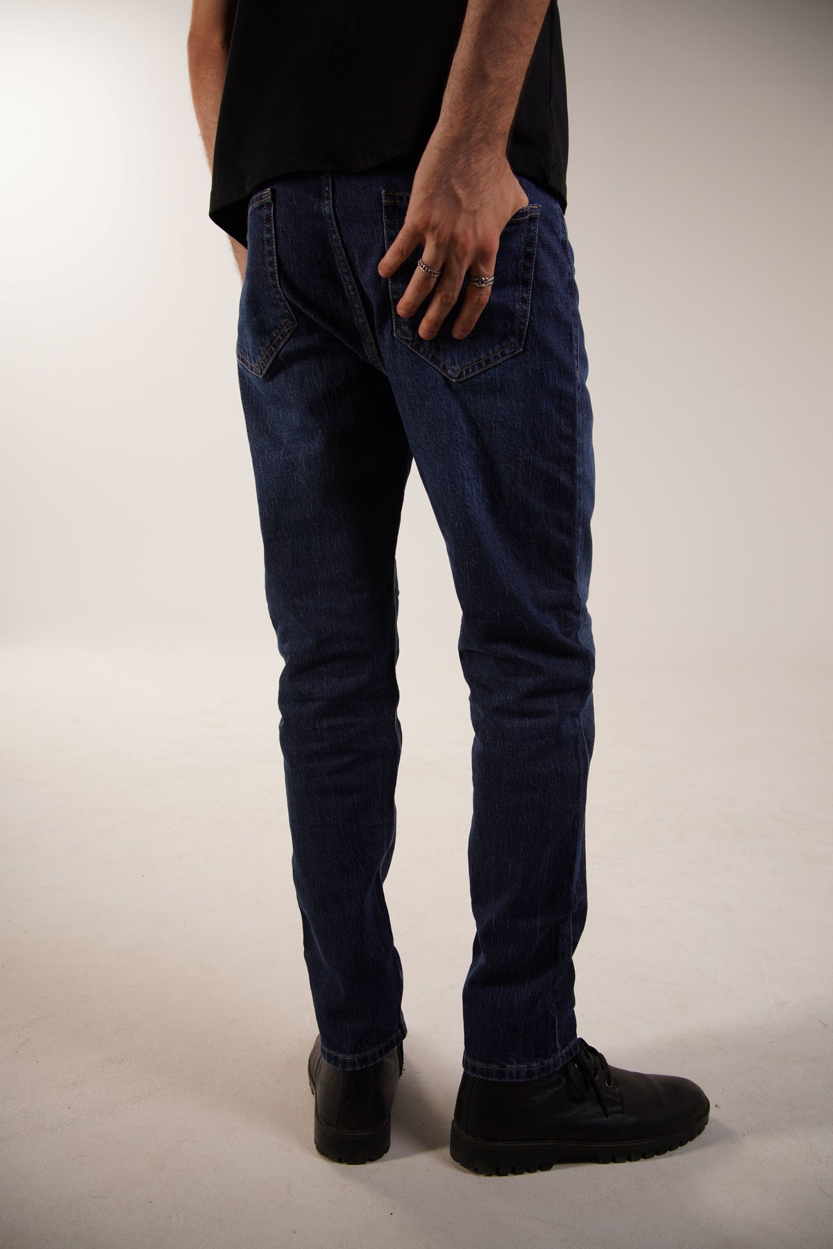 washed navy-blue